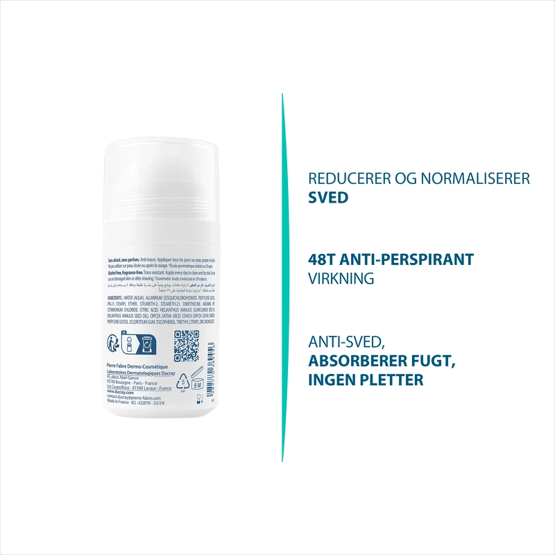 DUCRAY Hidrosis Control Roll-On Duopack 2 x 40 ml