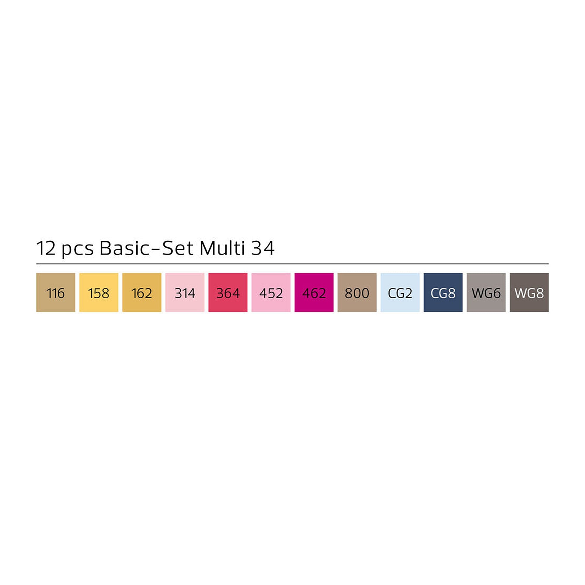 Stylefile<br>marker 12er multi set 34
