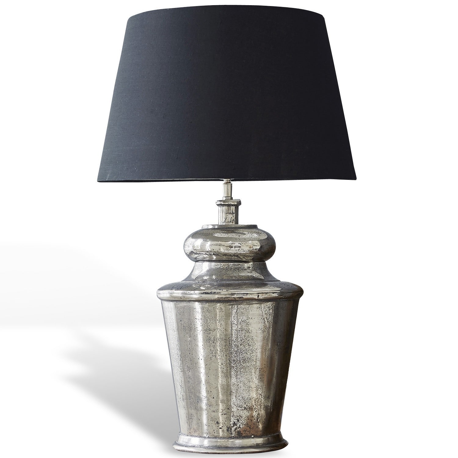 Tischlampe Sarcé schwarz/antiksilber