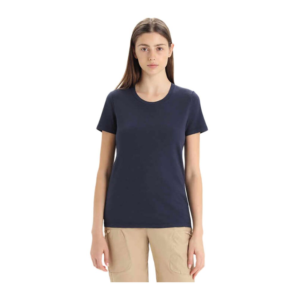 Icebreaker CENTRAL CLASSIC - Tee-shirt Femme midnight navy