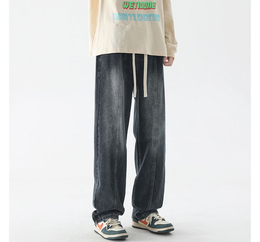 2DAWGS - Jeans met trekkoordtaille en rechte pijpen