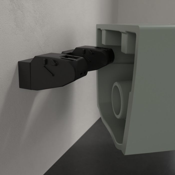 Villeroy & Boch Antao randloos toilet CeramicPlus met TwistFlush saliegroen