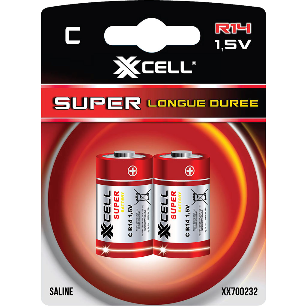 Lot de 2 piles XXCELL R14