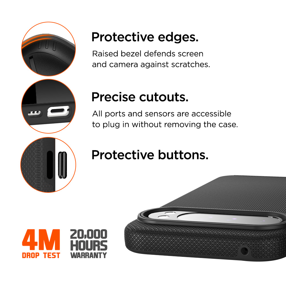 Google Pixel 9 / Pixel 9 Pro North Case Premium Hybrid Schutzhülle (EGCA00606) - Schwarz