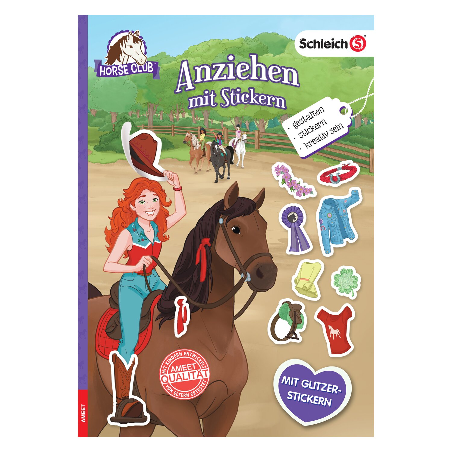 Schleich HORSE CLUB Anziehen mit Stickern