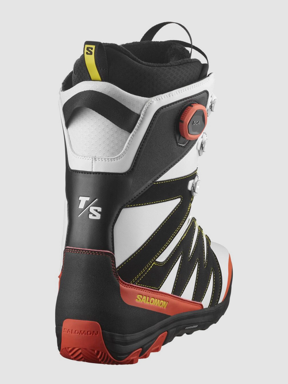 Salomon X Approach Lace SJ BOA 2025 Snowboard Boots white/cherry tomato/black