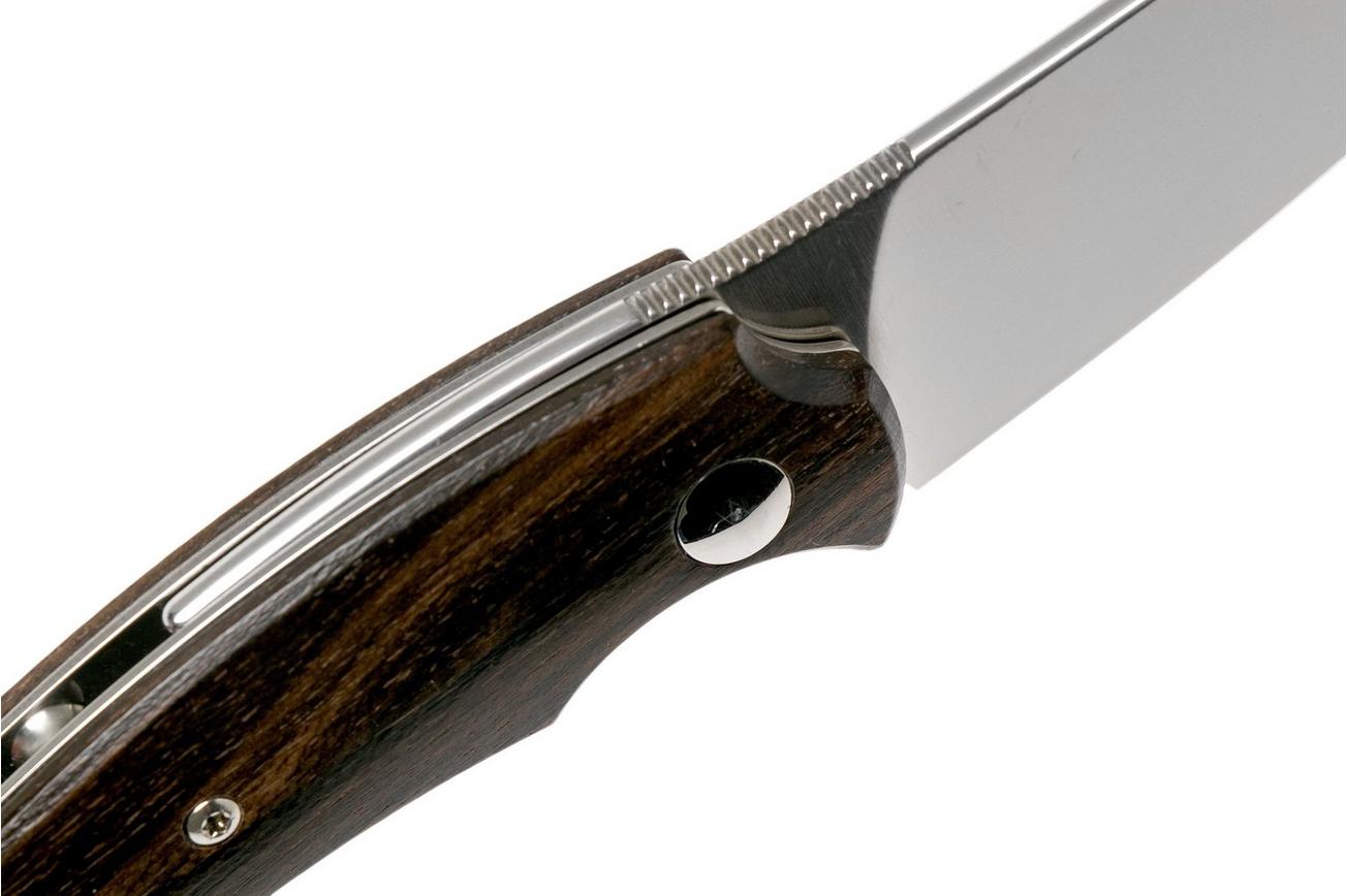 Fox Slim Dragotac Piemontes FX-518ZW Ziricote Wood zakmes, Bastinelli design
