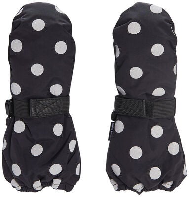 Nordbjørn Stalon Votter, Black/Silver Dots