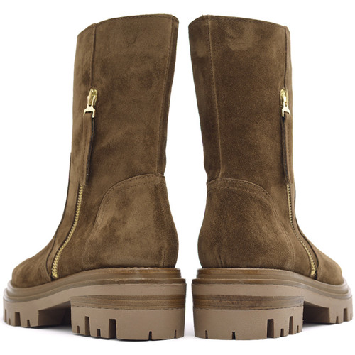Alpe - BOTIN PARA CHICA JOVEN CREMALLERA Marrón