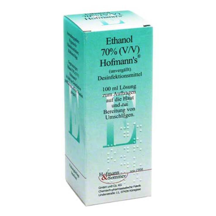 Ethanol 70% V / V Hofmann`s, 100 ml
