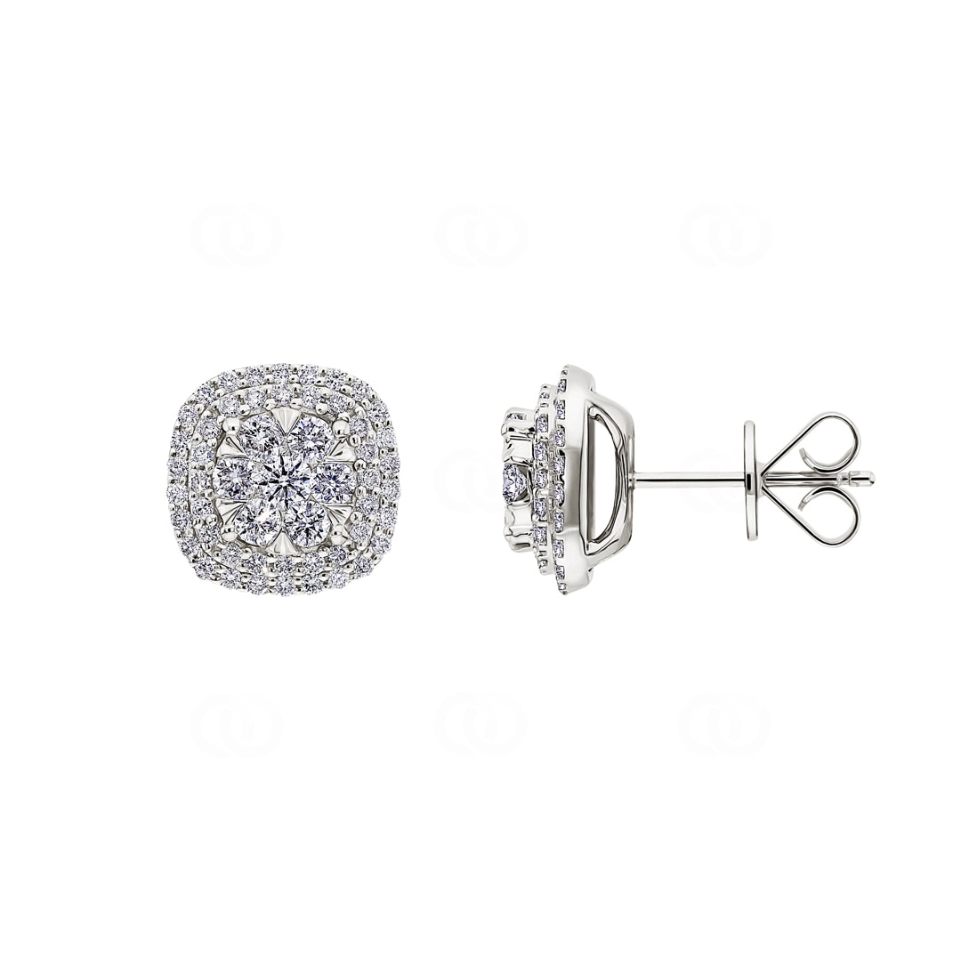 Ohrstecker 750/18 K Weissgold mit Diamanten 1.00 ct H/si by CHRISTIAN