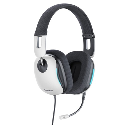 Goplay 1  Gaming USB Kopfhörer Over-Ear Surround Sound Headset mit Mikrofon - Weiss