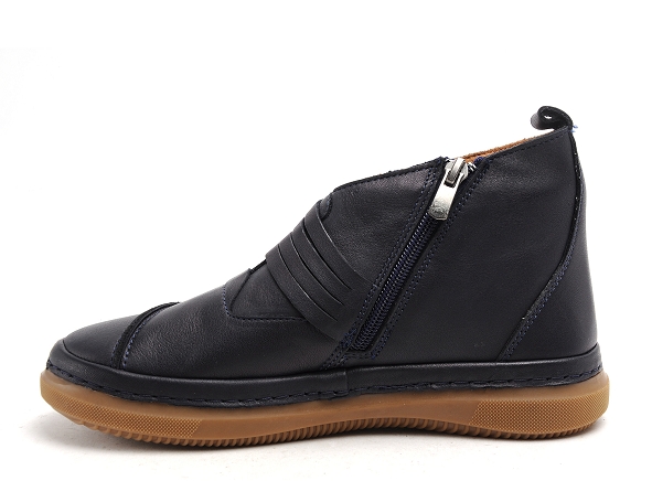 Coco abricot boots bottine plates femme pollat  mollat bleu