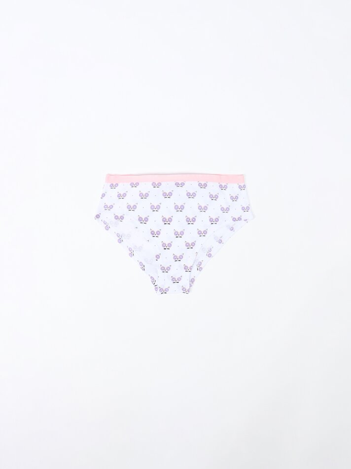 Pacote com 7 calcinhas hipster estampadas - Cores variadas
