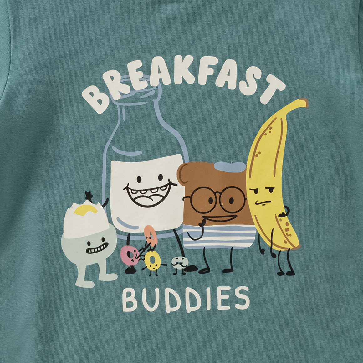Topolino Kinder T-Shirt mit lustigem Print dunkeltürkis