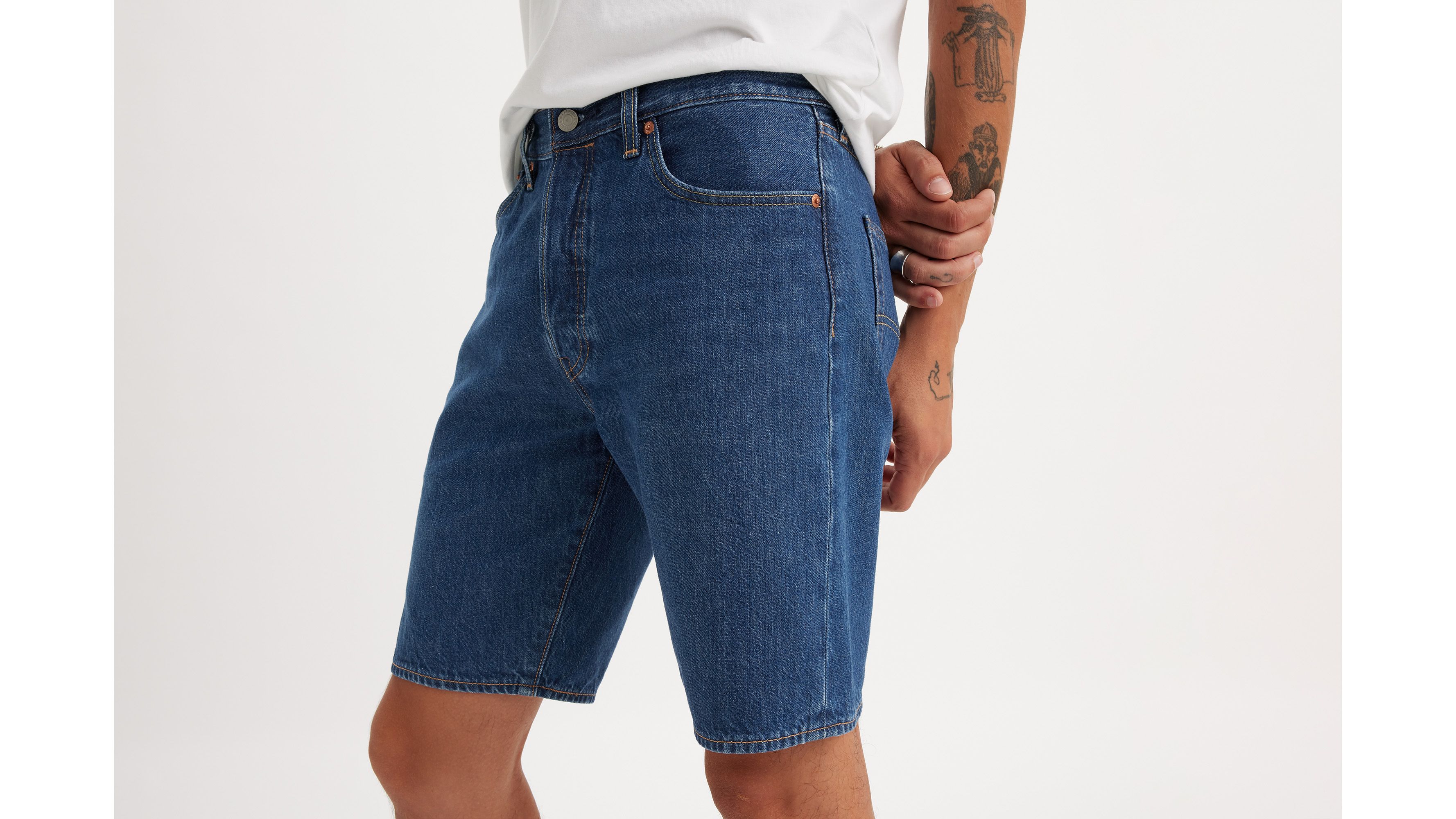 Levi's® short 501® Original Lightweight - Chips & Dip Lightweight Short - Bleu