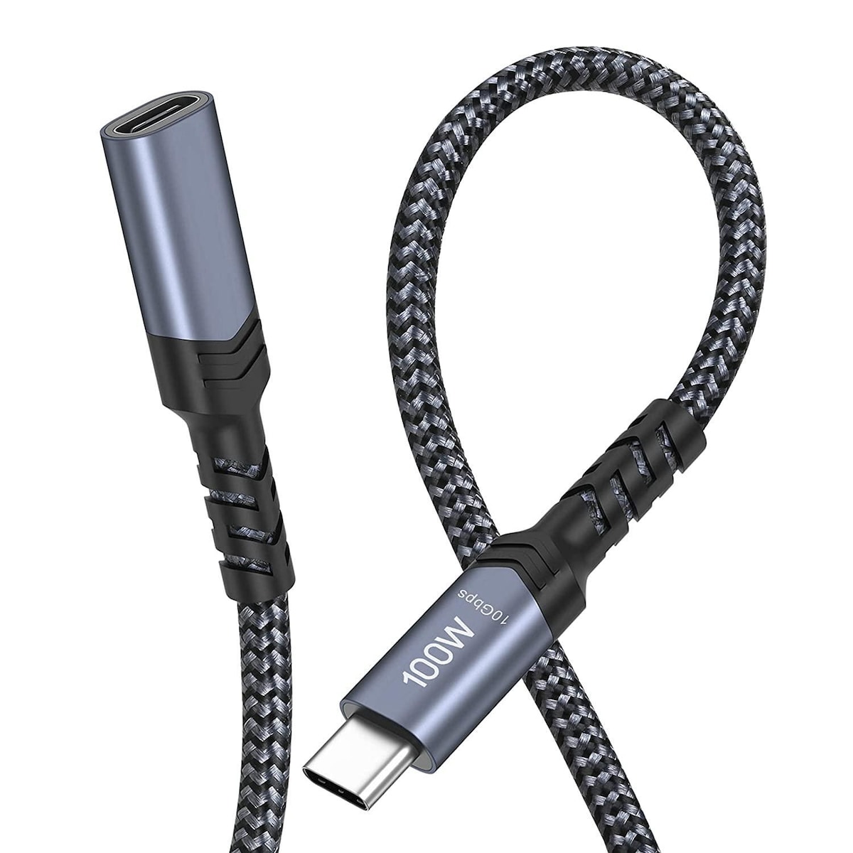 NÖRDIC 3m USB3.2 Gen2 USB-C Forlengelseskabel hann til hunn 10Gbps 5A 100W Thunderbolt3