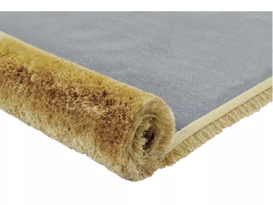Tapis shaggy à poils longs - Doré - 200 x 290 cm - GLITTER