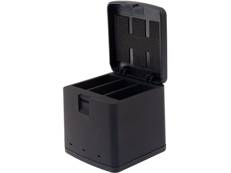 Patona Premium Tripple-Charger für GoPro Hero 9, 10 und 11 Ladebox für GoPro Hero 9, 10 und 11