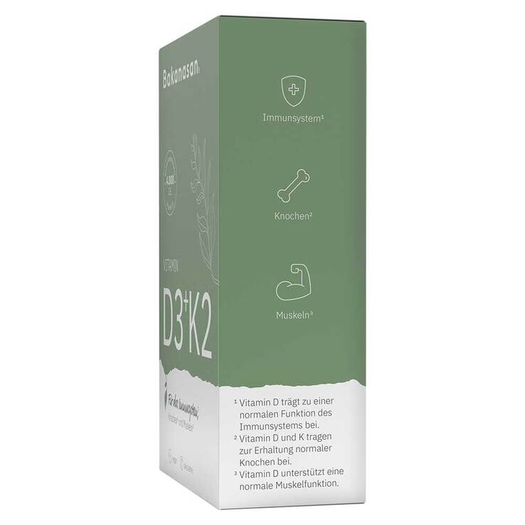 Bakanasan Vitamin D3 + K2 Kapseln, 60 St