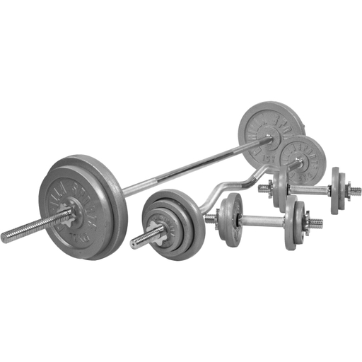 Conjunto de pesos de ferro fundido de 108 kg da Gorilla Sports