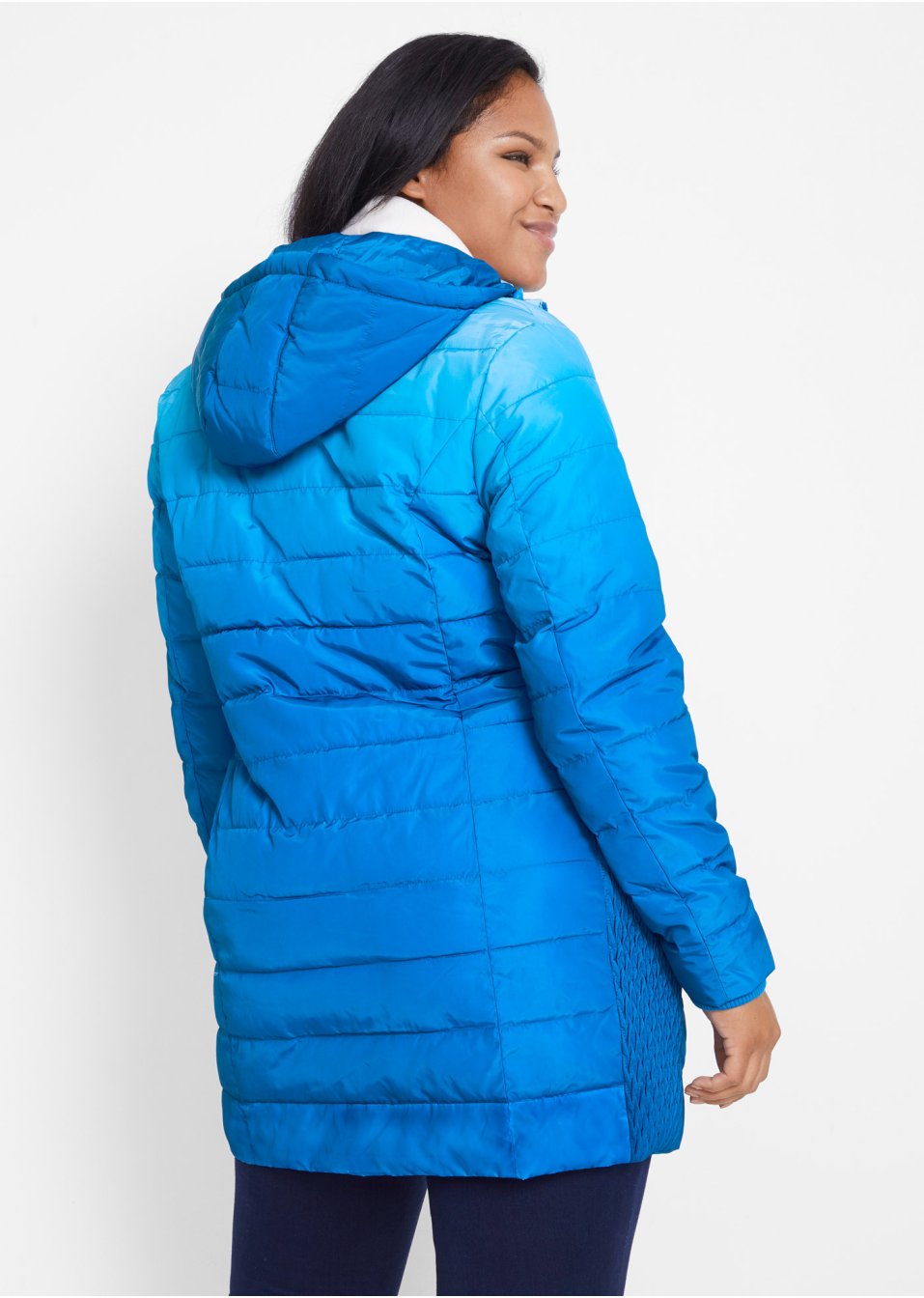 Veste matelassée avec dégradé de couleur
