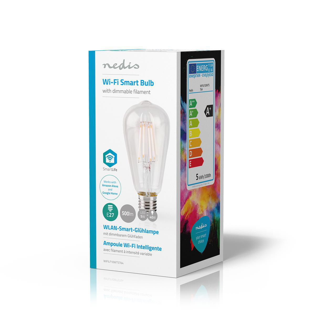 Nedis WIFILF10WTST64 SmartLife LED Filamentlamp
