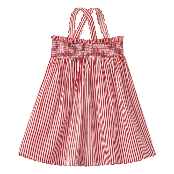 Caramel Robe Rayée Chevril | Rouge