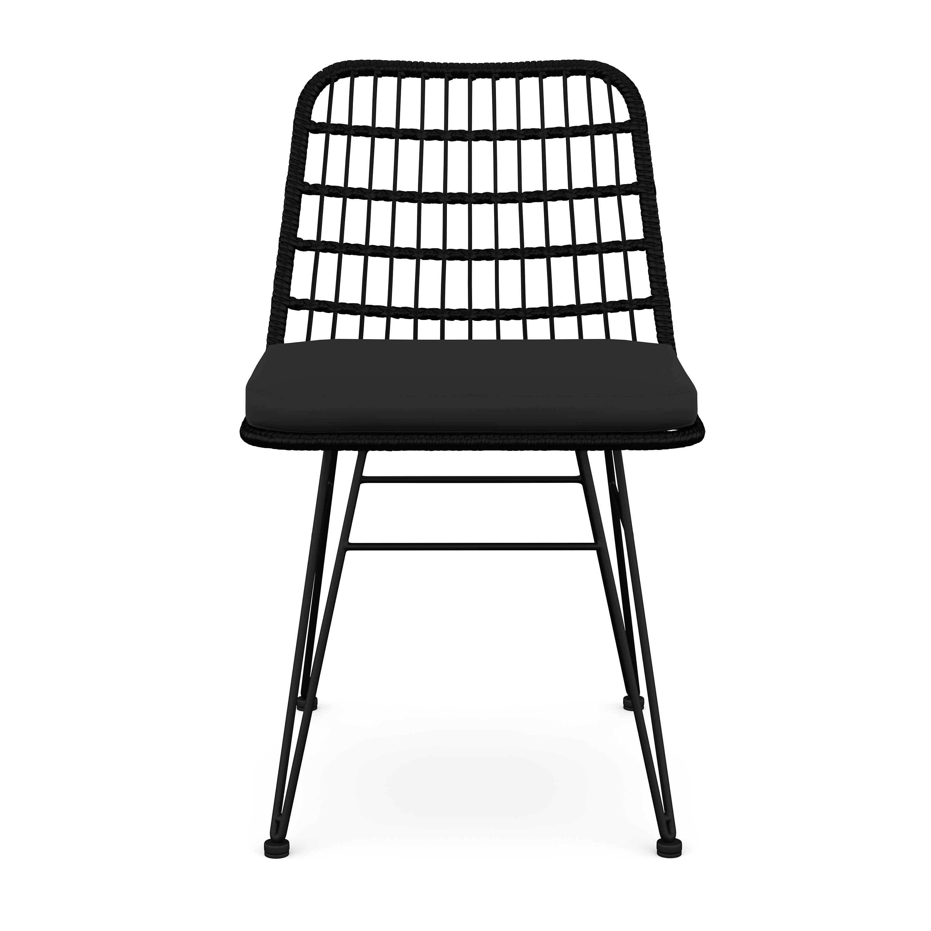 Gartenstuhl JUNO 2er Set schwarz