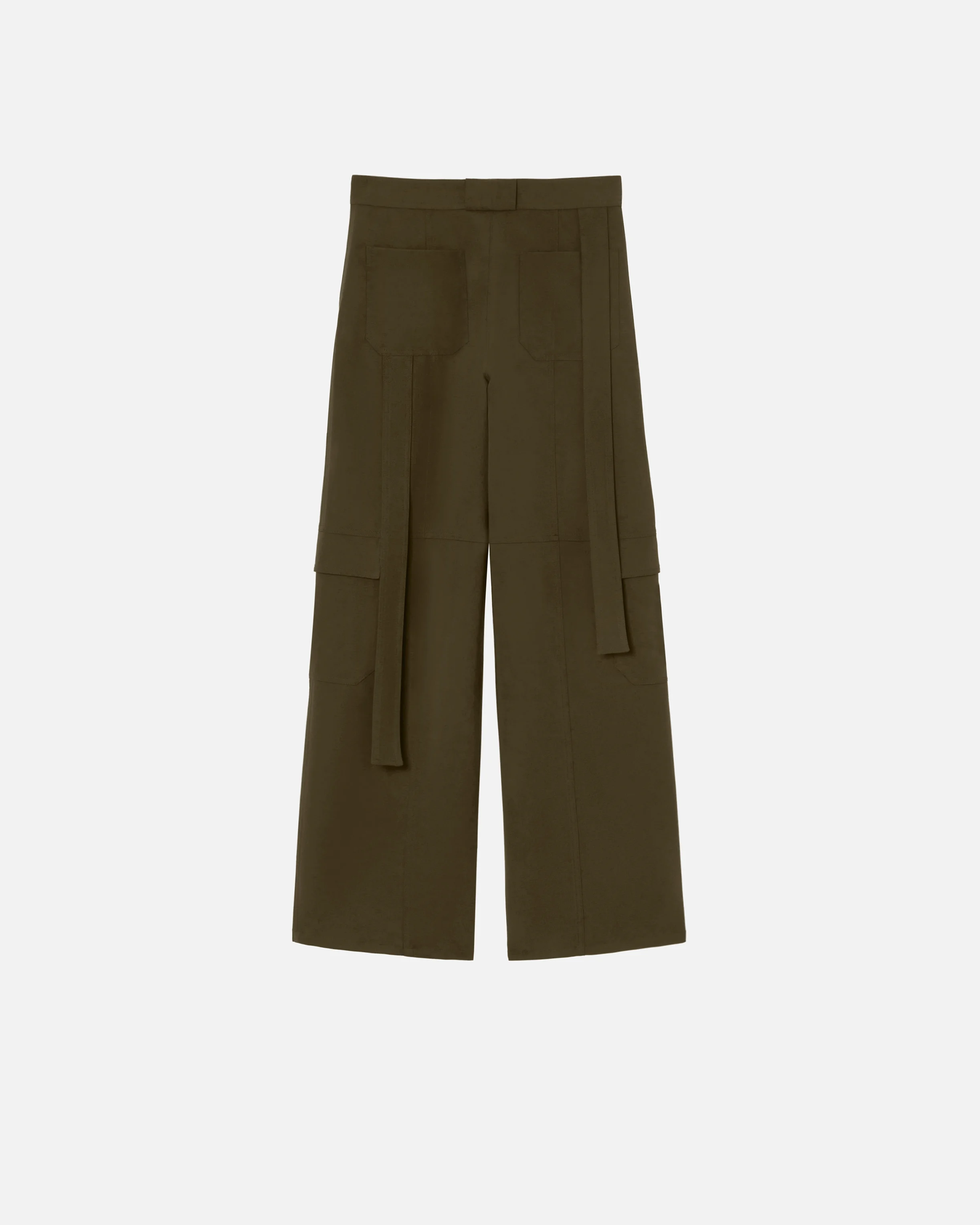 Pantalon cargo large et fluide | Vert