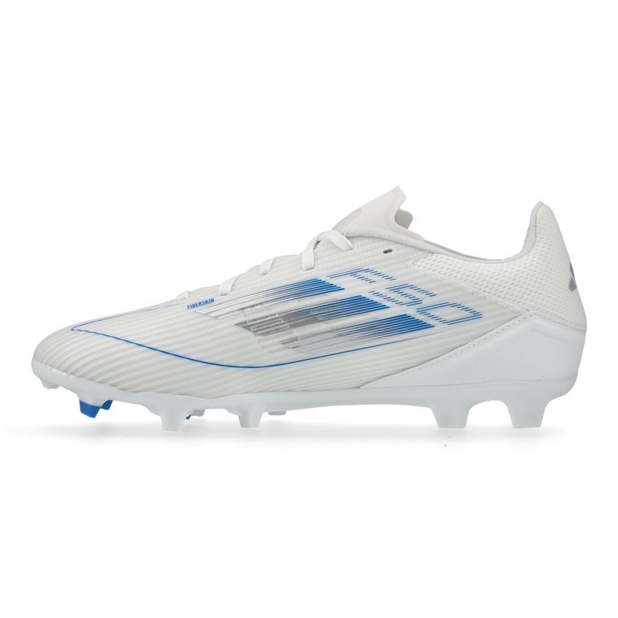 adidas F50 League FG/AG Polar Victory - Blanc/Argenté/Bleu