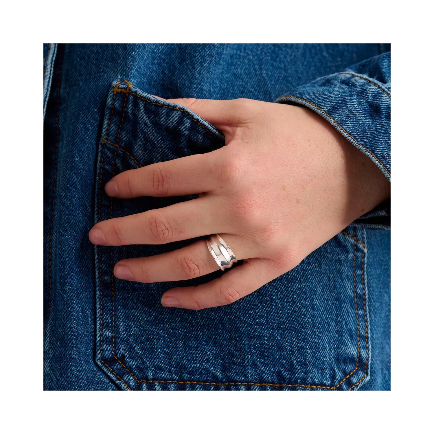 Pernille Corydon Ocean Shine Ring 18 kt. Forgyldt Sølv r-417-gp