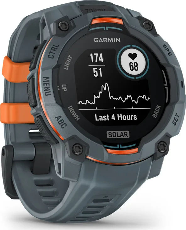 Garmin Instinct 3 Solar, 45mm Twilight Bezel W/Twilight Band