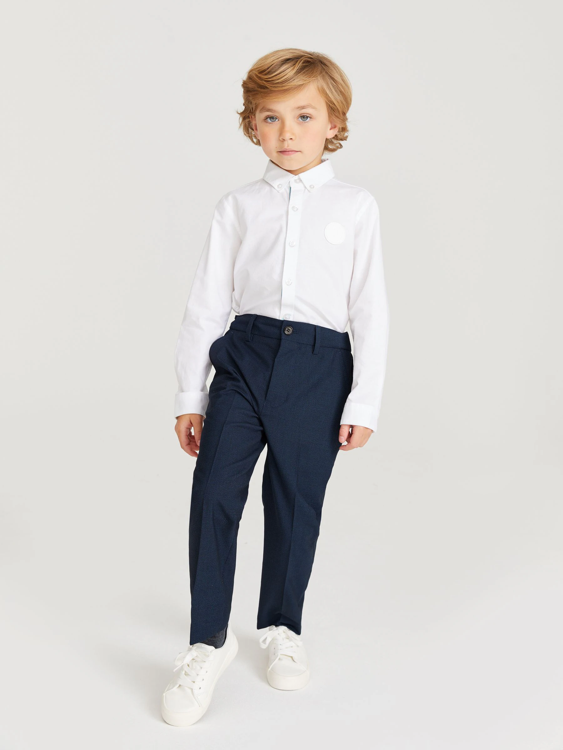 Marineblauw - Baker By Ted Baker kostuumbroek