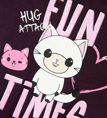 Name It Turnanzug - NmfJustine - Plum Perfekt m. Katzen