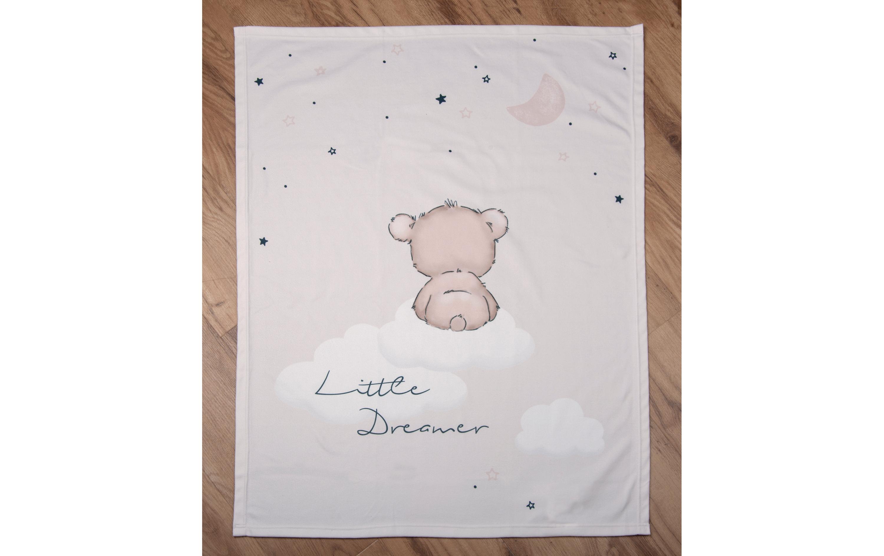 Kuscheldecke Little Dreamer 75 x 100 cmMicrofaser-Flauschdecke für Babys