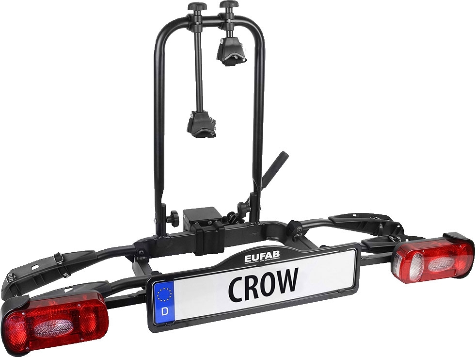 Eufab Fahrradträger Anhängerkupplung Crow für 2 Fahrräder, E-Bike geeignet