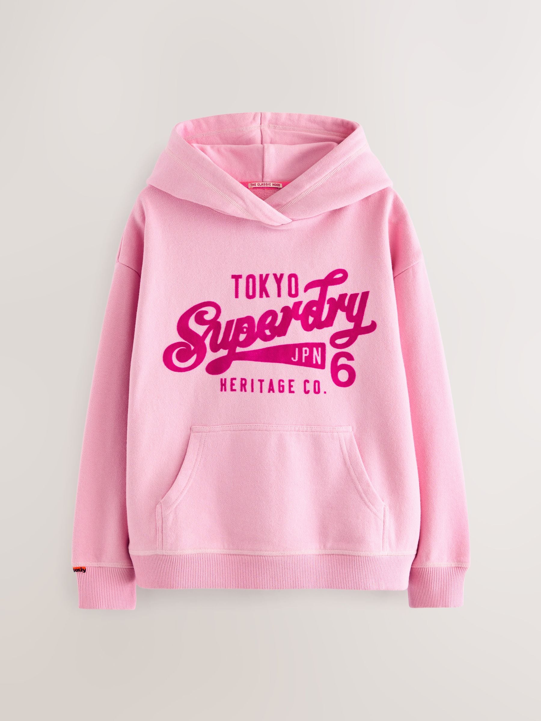 Roze - Superdry hoodie met logo