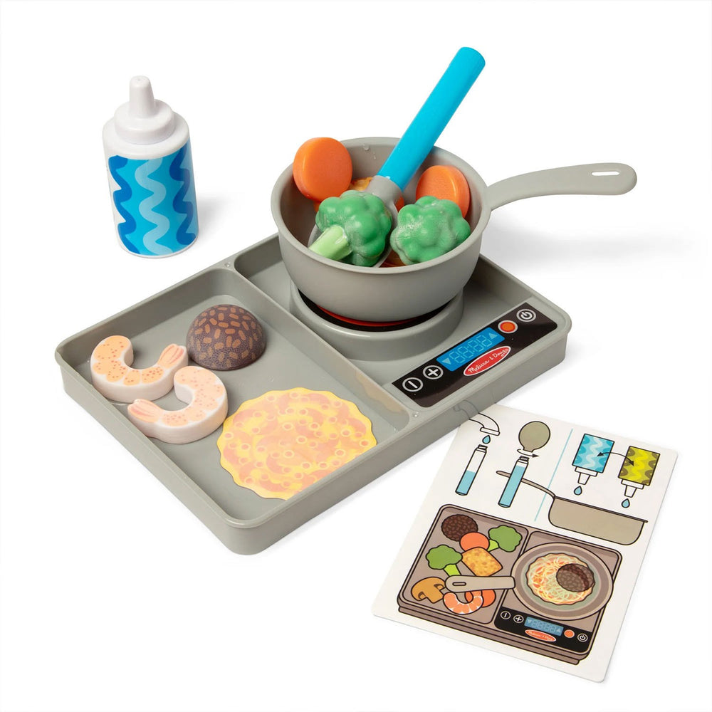 Køb Melissa & Doug Multifarvet Legesæt - Water Wow! Simmer & Stir: Kogeplade-Sæt