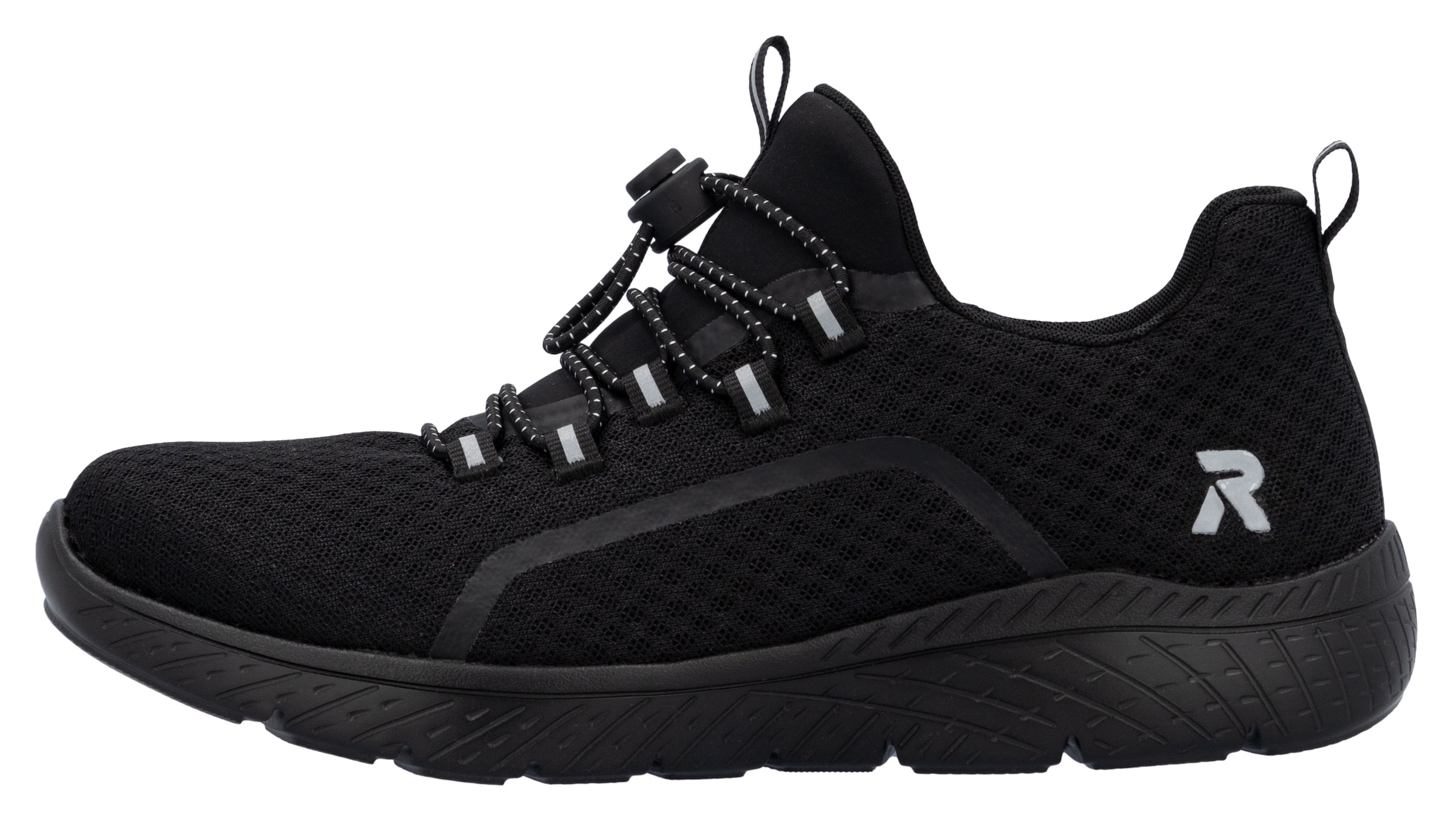 RIEKER Sport Slip-On Sneaker  Trekking Schuh, Freizeitschuh, Slipper mit einfachem Schnellverschluss