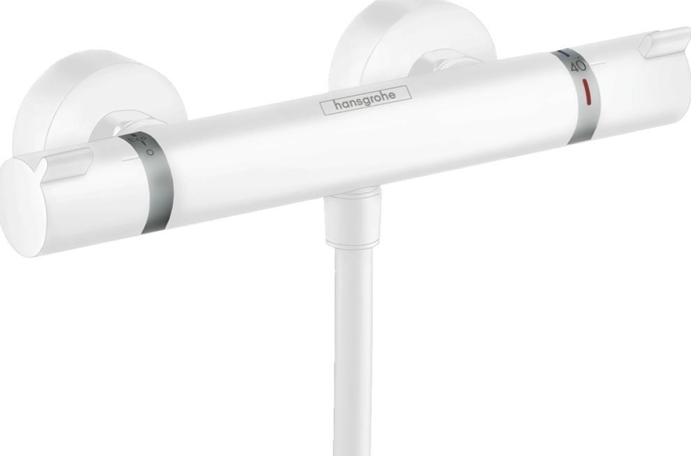 DUSJBATTERI HANSGROHE ECOSTAT COMFORT MATT HVIT