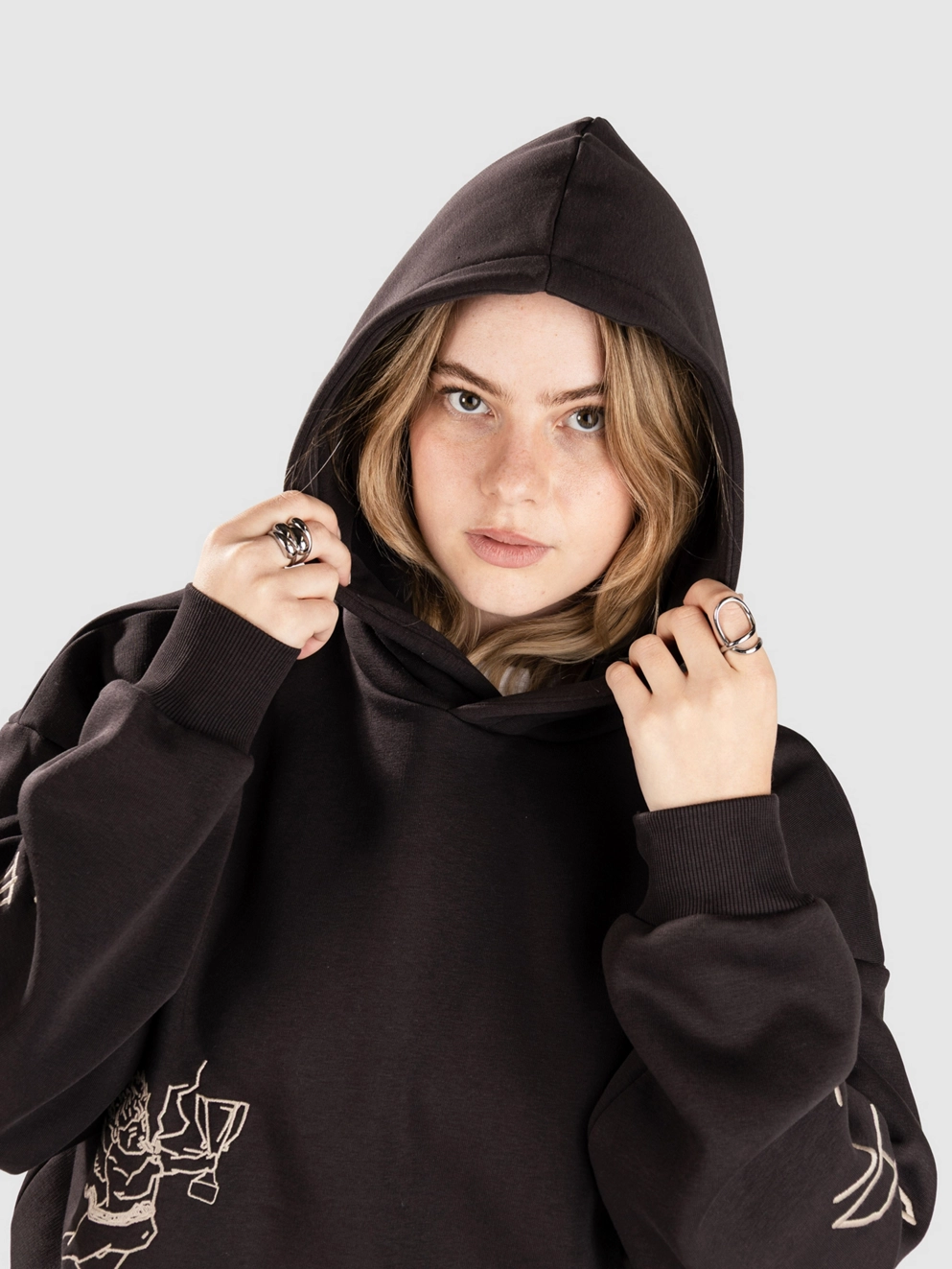 Beyond Medals Angel 2.0 Hoodie black/grey