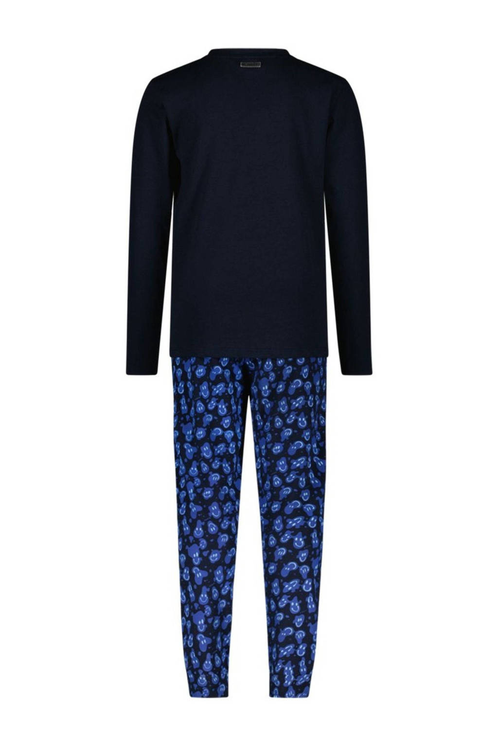 B.Nosy pyjama Zack met printopdruk blauw/zwart