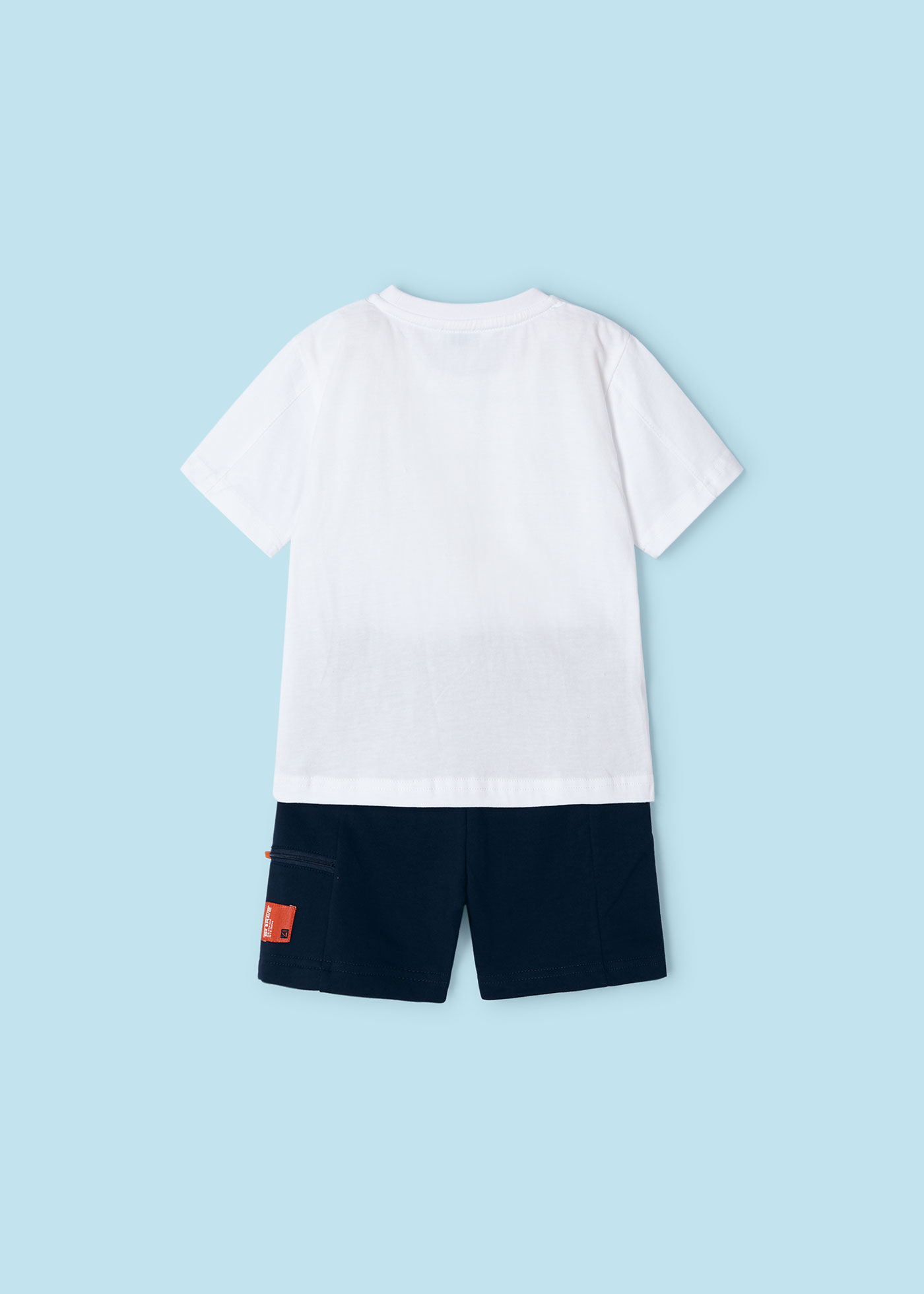 Conjunto de 2 peças com mensagem para menino, branco