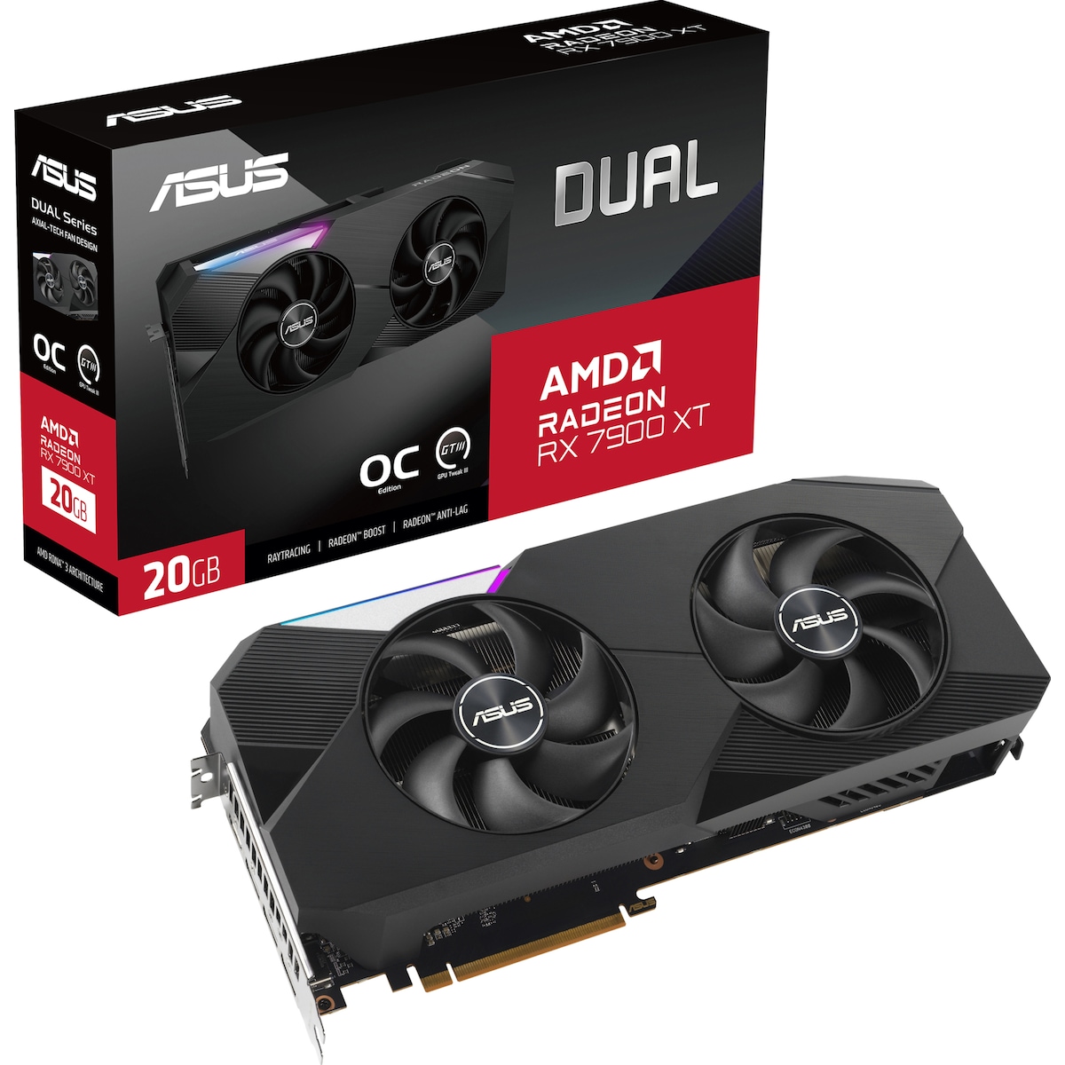 Asus Radeon RX7900 XT DUAL OC graphics card (20 GB GDDR6)