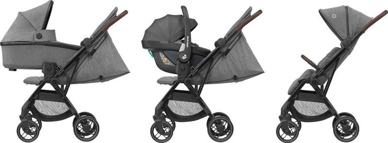 Maxi-Cosi Soho Ultracompacte kinderwagen - vanaf de geboorte tot ca. 4 jaar (0 - 22 kg) - Select Grey