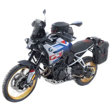 Sacoches cavalières SW-MOTECH SysBag WP M coté gauche (17-23 litres) complet avec support - Noir