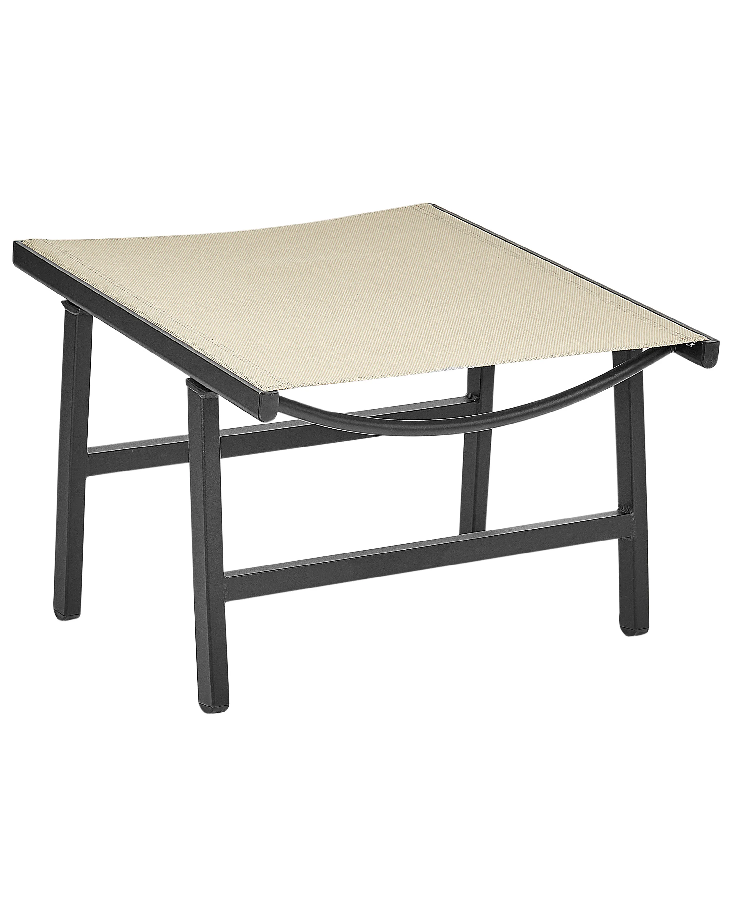 Tuinstoel MARCEDDI met voetenbank Metaal Beige