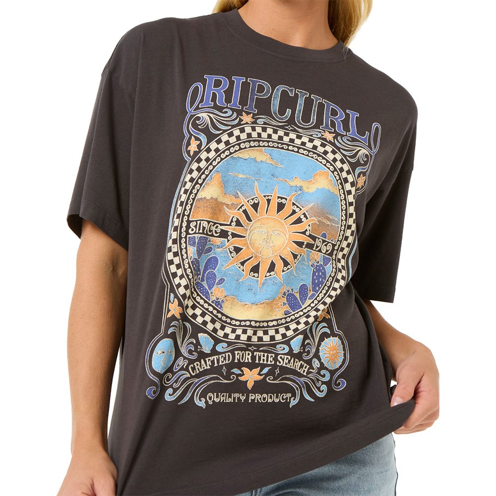 Rip Curl Luna Heritage T-Shirt Damen washed black