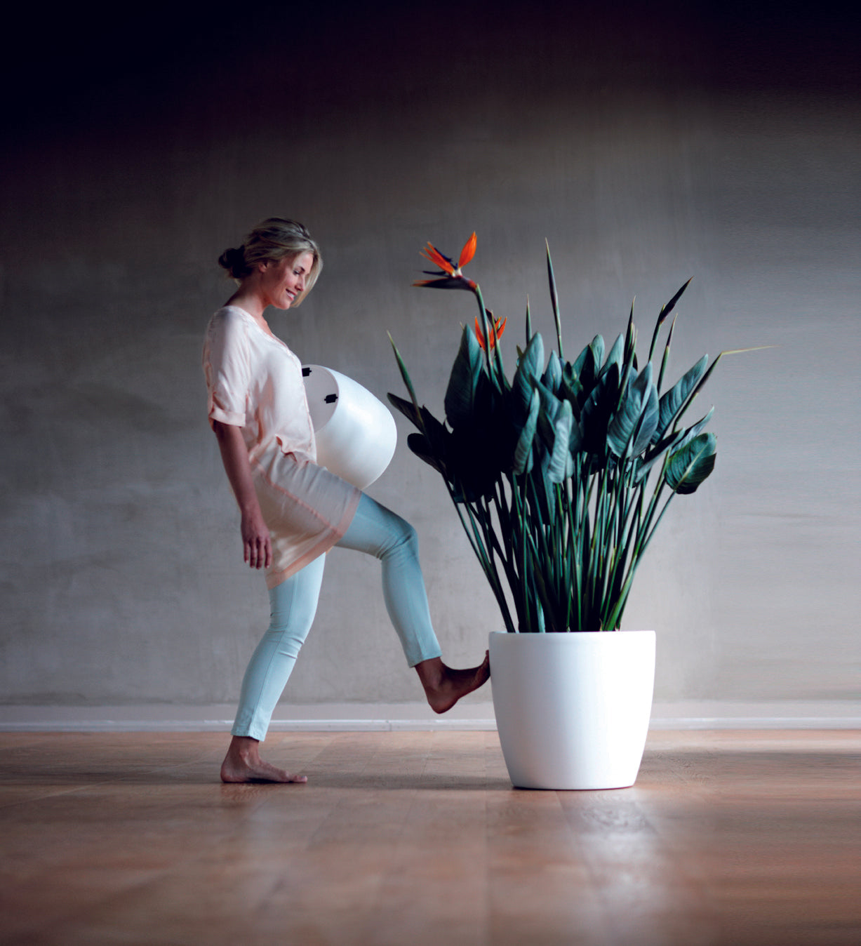 elho Brussels Bloempot op Wielen 35 cm
